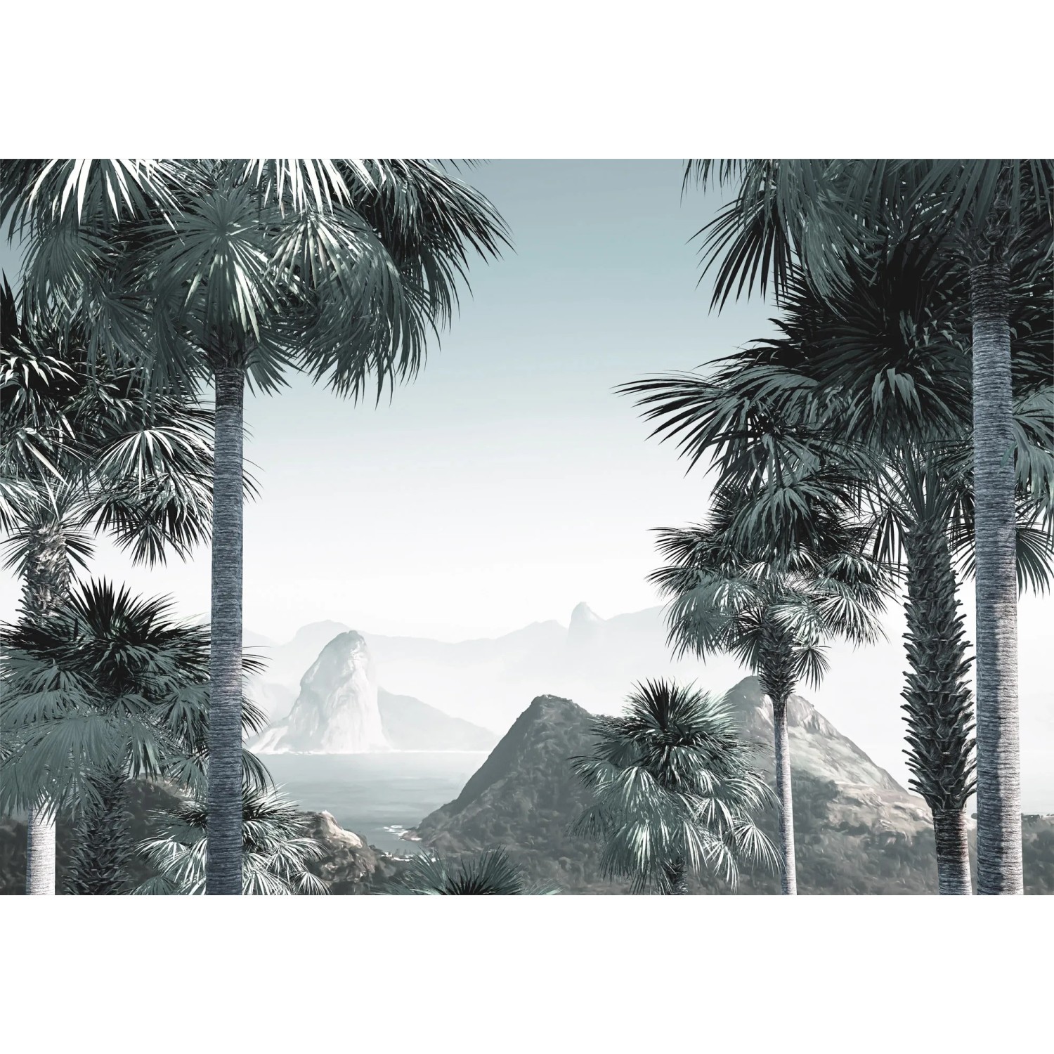 Komar Fototapete Vliestapete Guanabara, glatt, bedruckt, geblümt, floral, realistisch, 400 x 280 cm