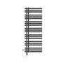 Anthrazitfarbener LuxeBath Badheizkörper Iron, 600x1600mm, mit digitalem 900W Heizstab.