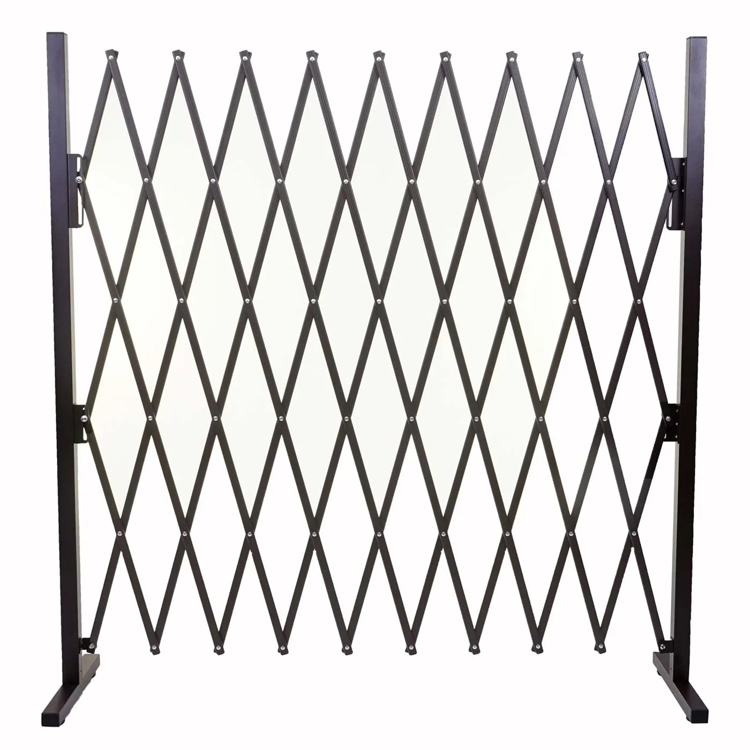 Flexibles MCW Absperrgitter, 153 cm hoch, 32-265 cm breit, für Garten und Innenbereich.