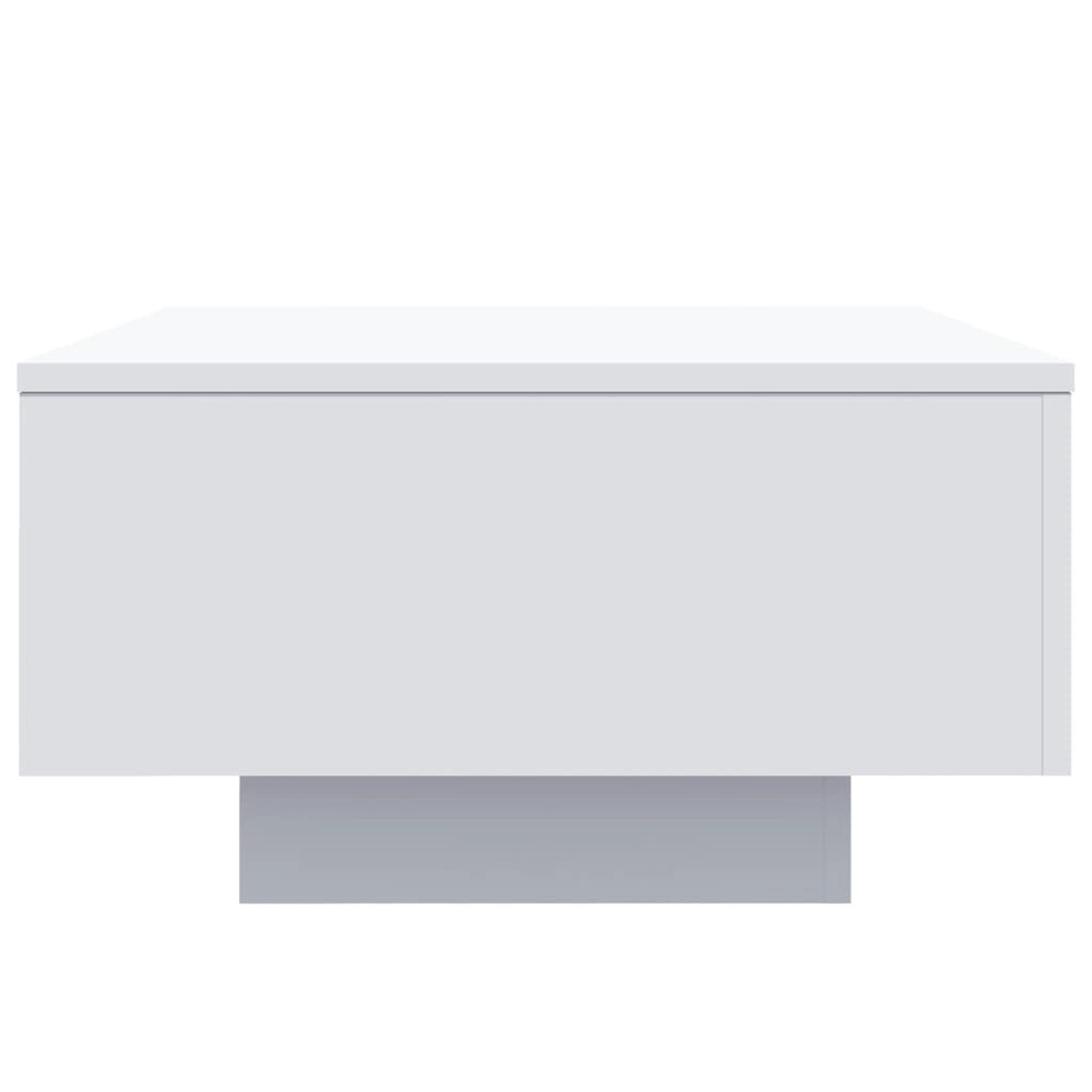 Weißer vidaXL Couchtisch (55x55 cm) aus Holzwerkstoff für das Wohnzimmer.