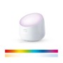 Weiße Philips Smart-LED-Tischleuchte mit Wallwashing-Effekt, Ø 13,4 cm. Millionen Farben, einstellbares Weißlicht.