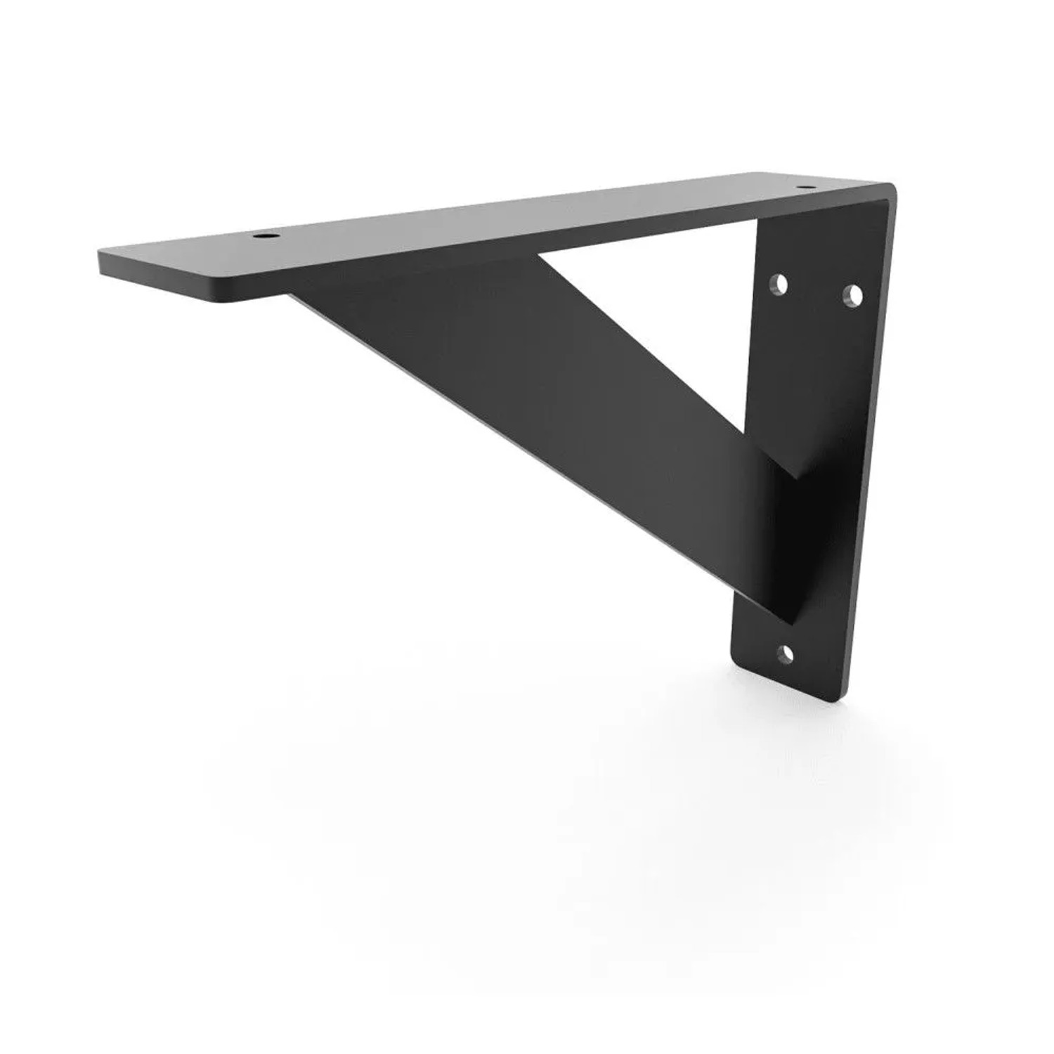 HEVVA Schwerlasthalterung ELBE 20 cm Tief 1 Halter Schwarz