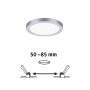 Paulmann Einbaupanel Areo, 6,5W, Chrom matt, neutralweißes Licht. VariFit-Technik für flexible Montage.