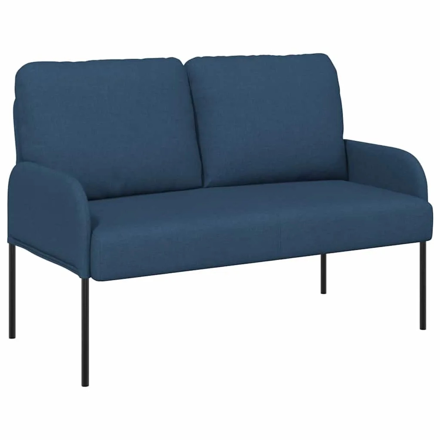 vidaXL Sofas mit Kissen 110cm Blau Sperrholz 42023453