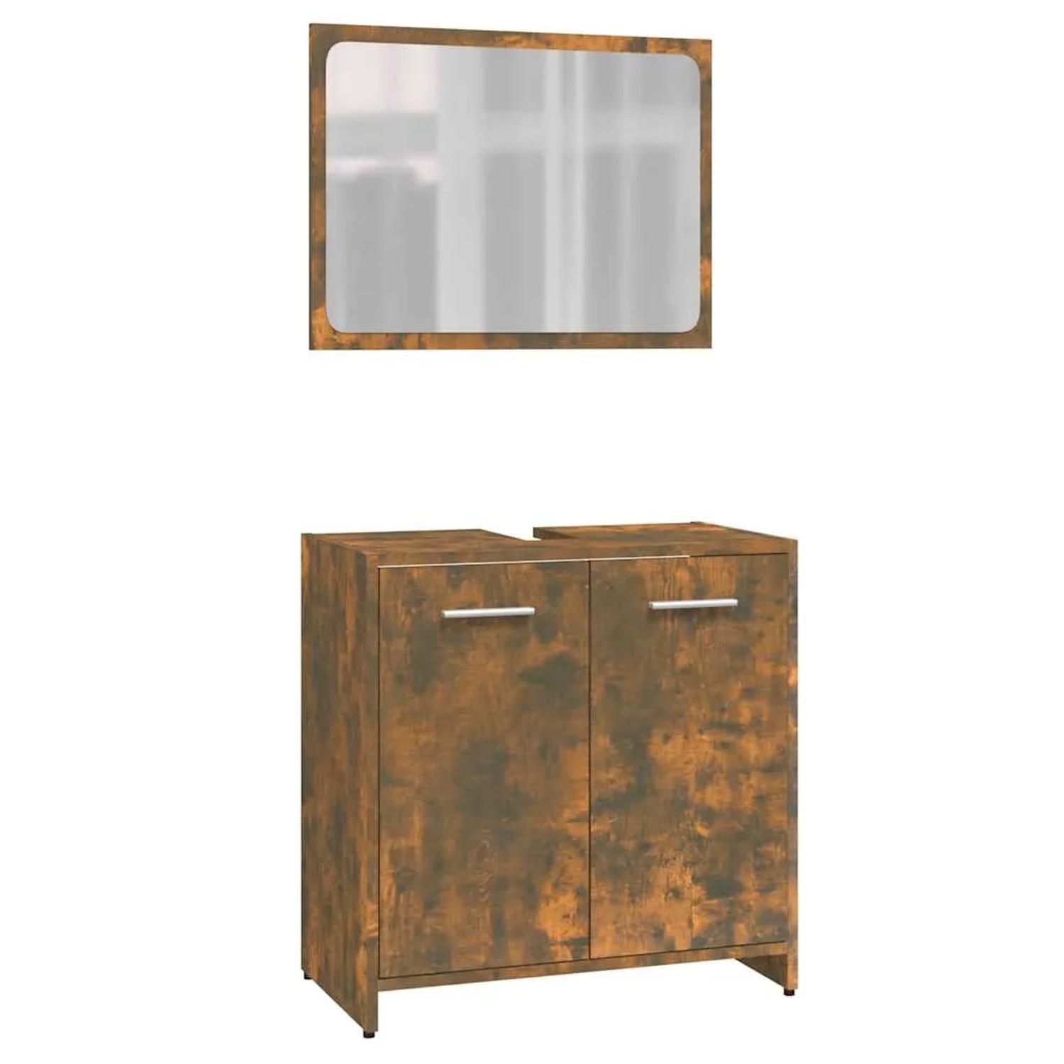 vidaXL Badmöbel-Set Räuchereiche Holzwerkstoff 815528