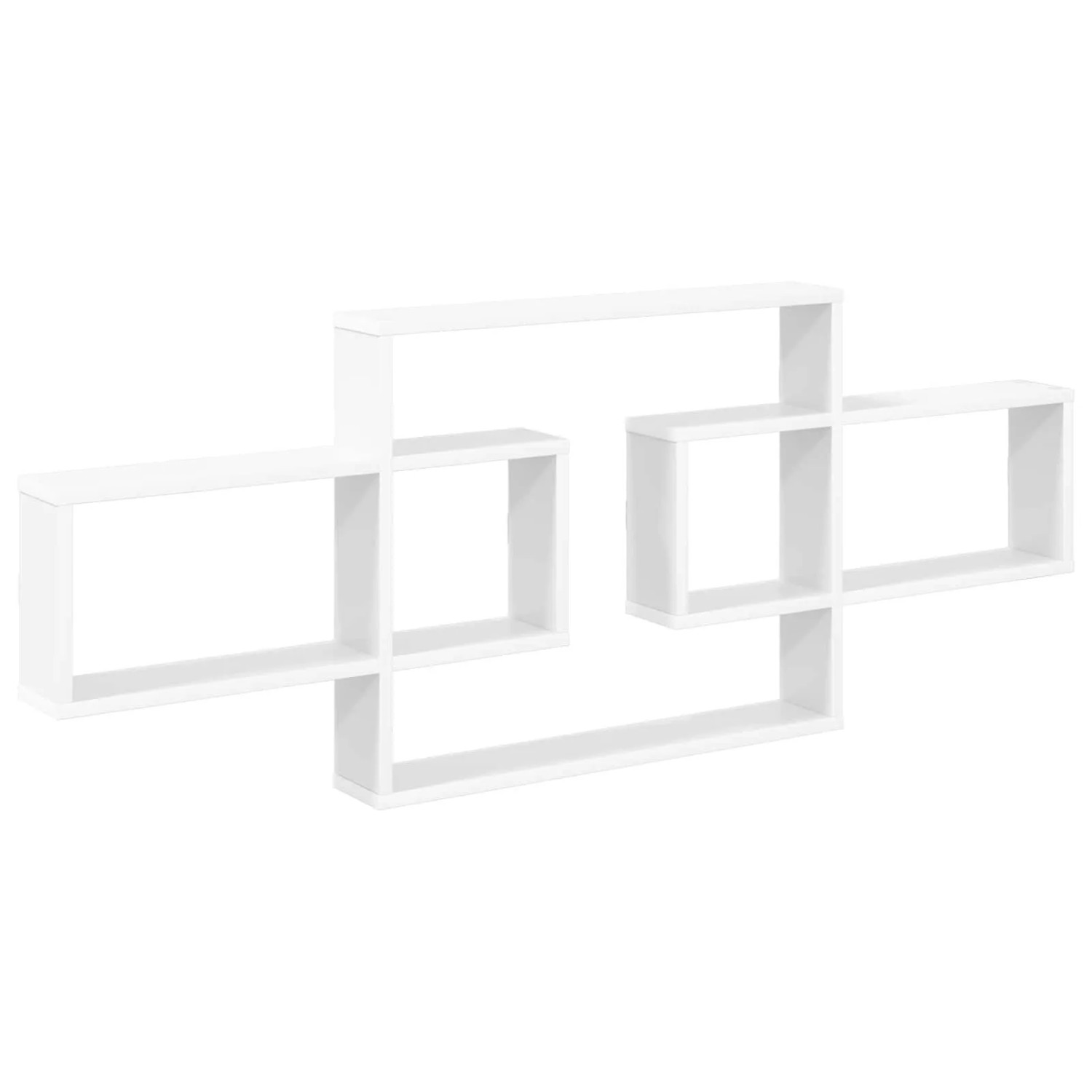vidaXL Wandregal Weiß 130 x 10 x 50 cm Holzwerkstoff 8012452