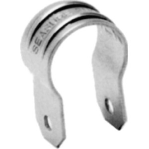 Seilflechter Rohrschelle Vollschale aus Edelstahl A2-AISI 304 für 25 mm Rohre.