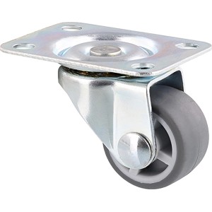 Wagner Möbel-Lenkrolle, 50 kg Tragkraft, verzinkt, Ø 25 mm, mit Soft-Lauffläche.