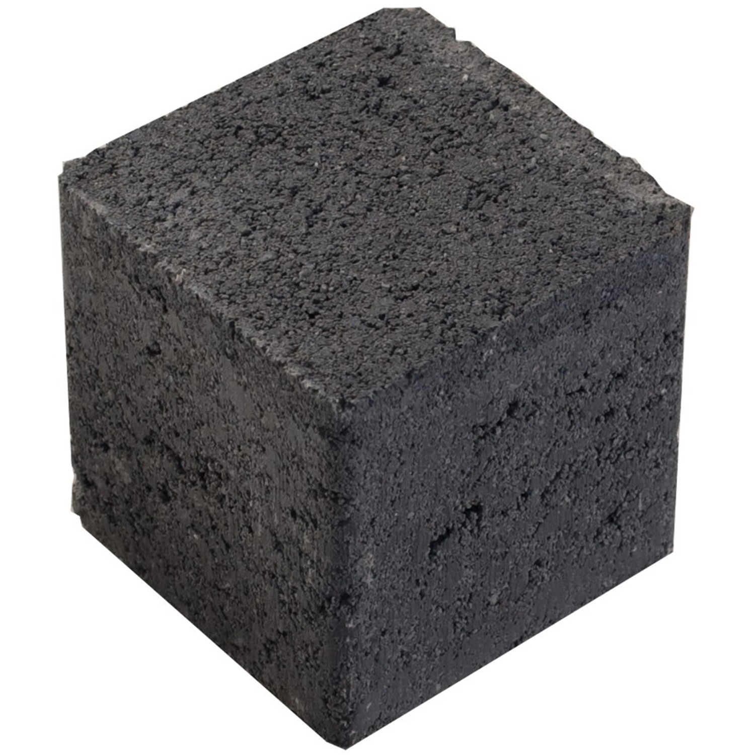 Quadratischer EHL Rasengitter-Füllstein aus Beton in Anthrazit, geeignet zur Stellplatzmarkierung.