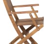 Siena Garden Klappsessel Falun aus Akazienholz, beige, Seitenansicht.