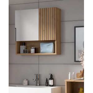 Inn.Furn Badezimmer Spiegelschrank in Eiche 54 x 55 cm Livia