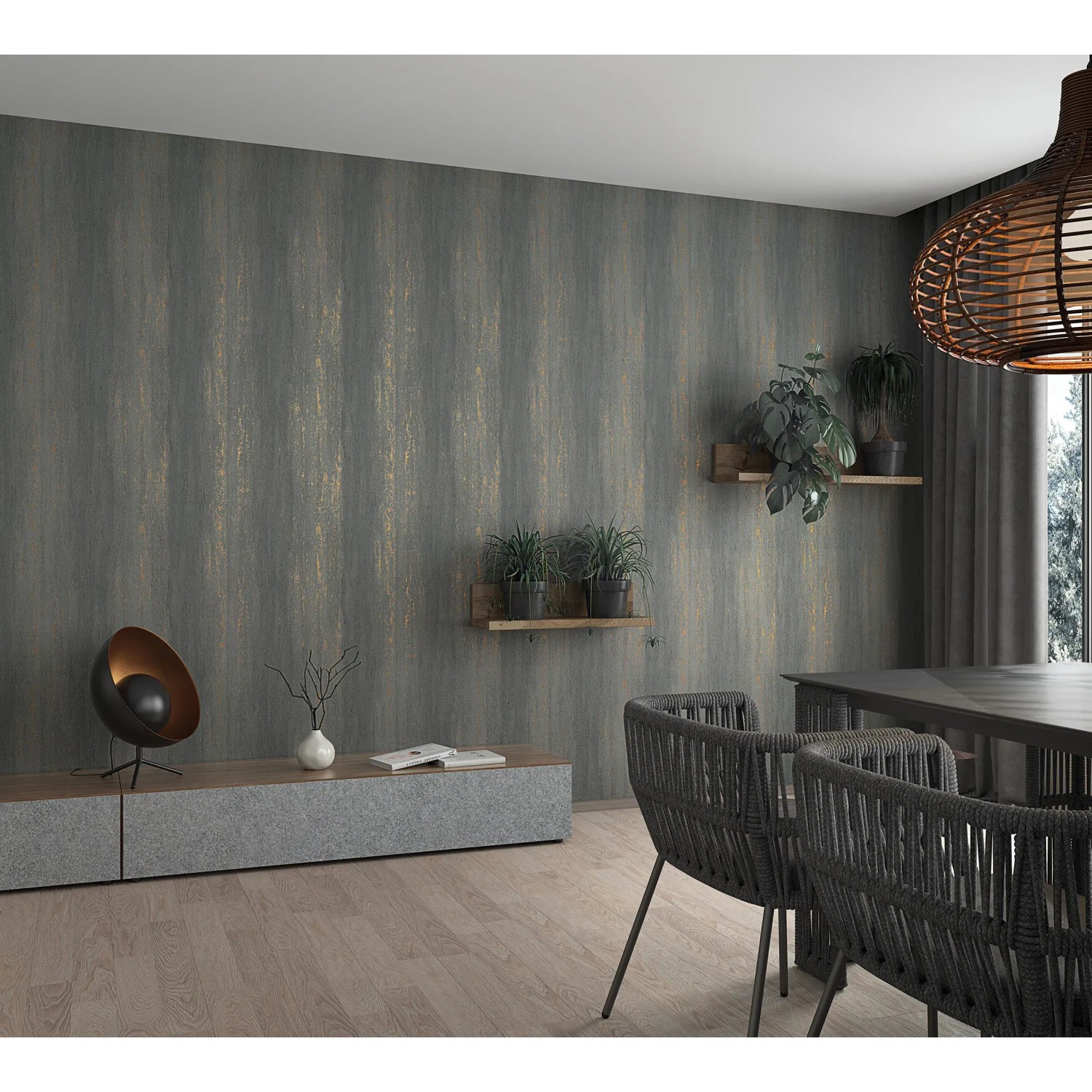 MARBURG Vliesbehang 34426 Shades strepen groen kopen! | HORNBACH