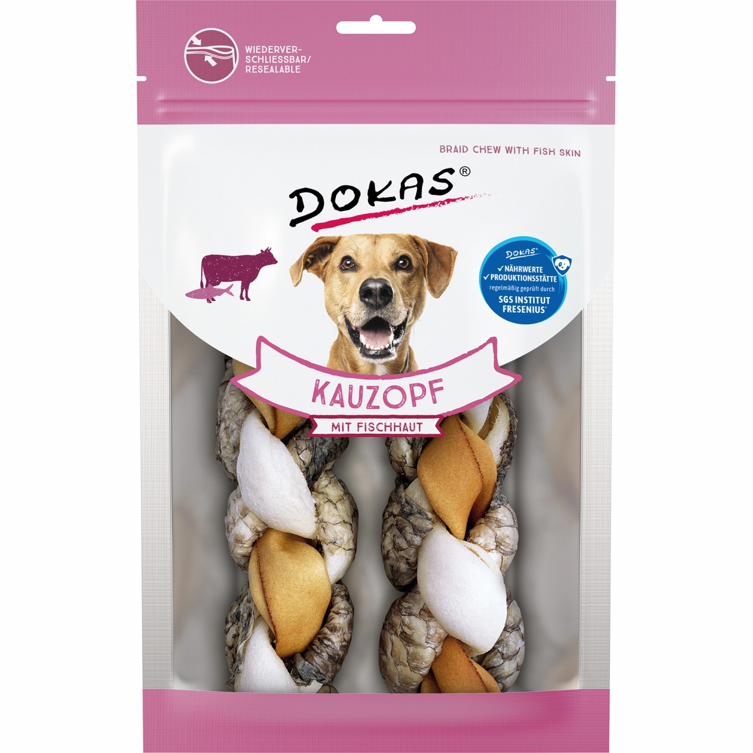 Dokas Kauzopf Fischhaut 300 g