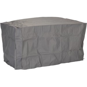 Graue Acamp Premium Schutzhülle für 3er-Gartenbank, wasserdicht und UV-beständig.