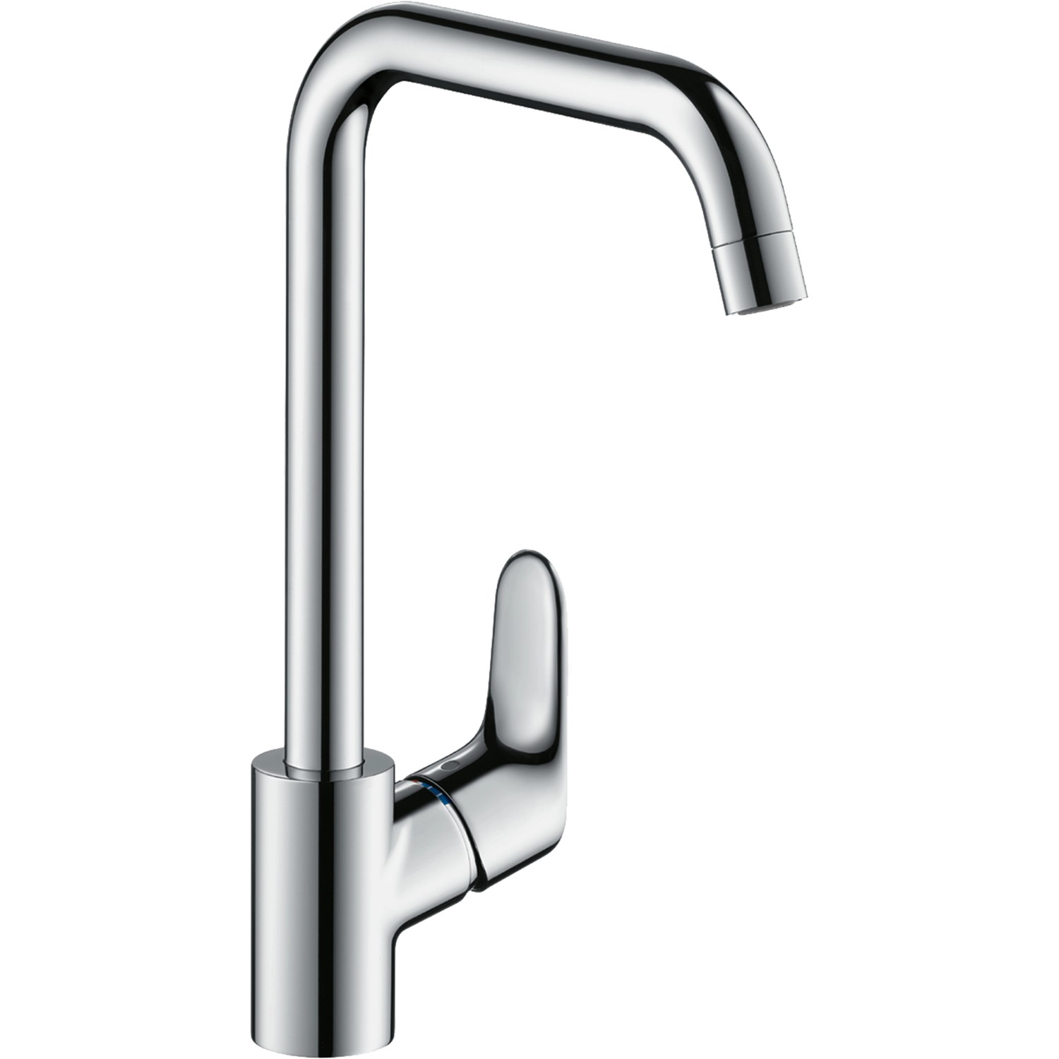 Hansgrohe Einhebel-Küchenmischer Focus 260 für offene Warmwasserbereiter Chrom (Maße: 22.7cm | 33.8cm | 13.8cm)