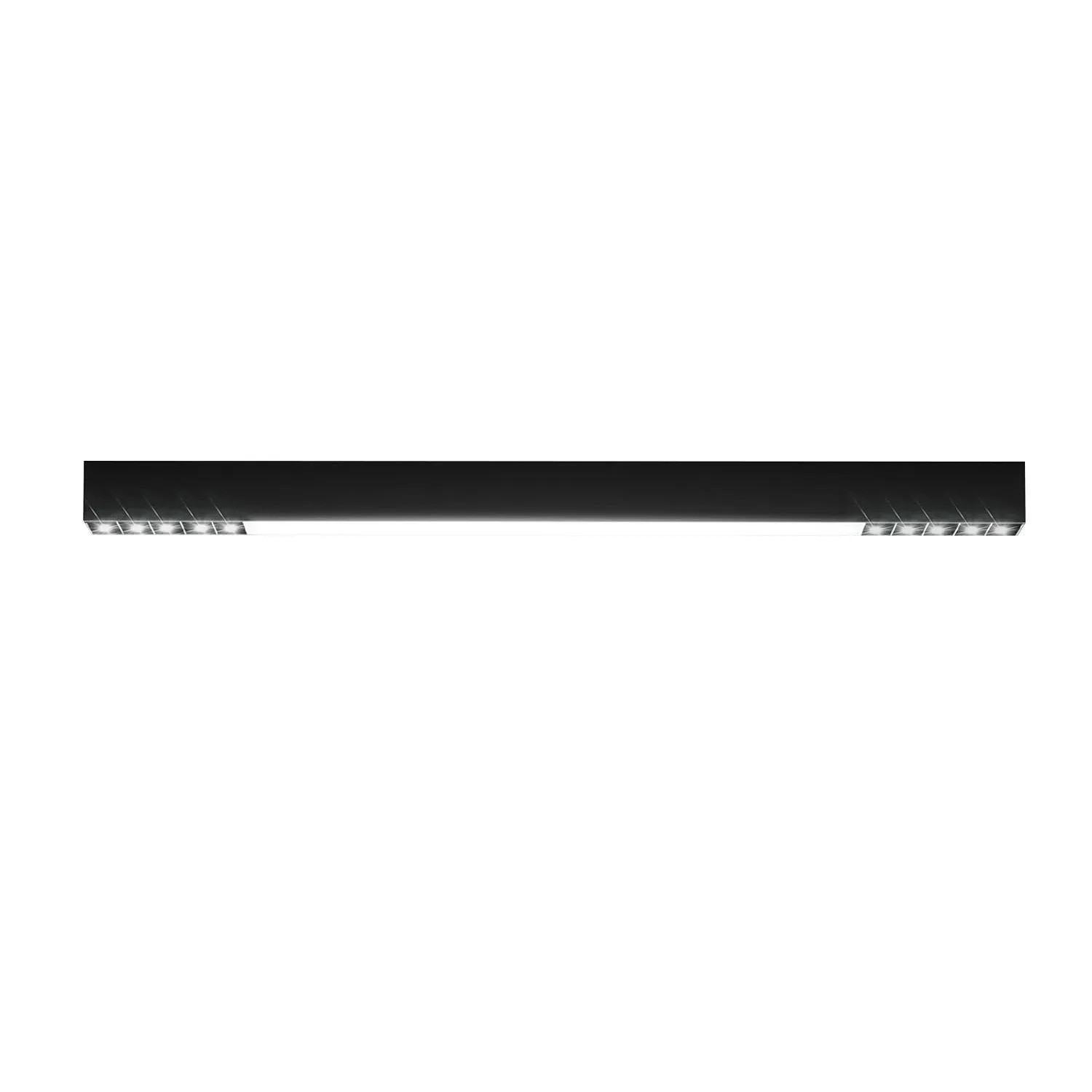 NETTLIFE LED Deckenleuchte aus Metall L80cmSchwarz-4