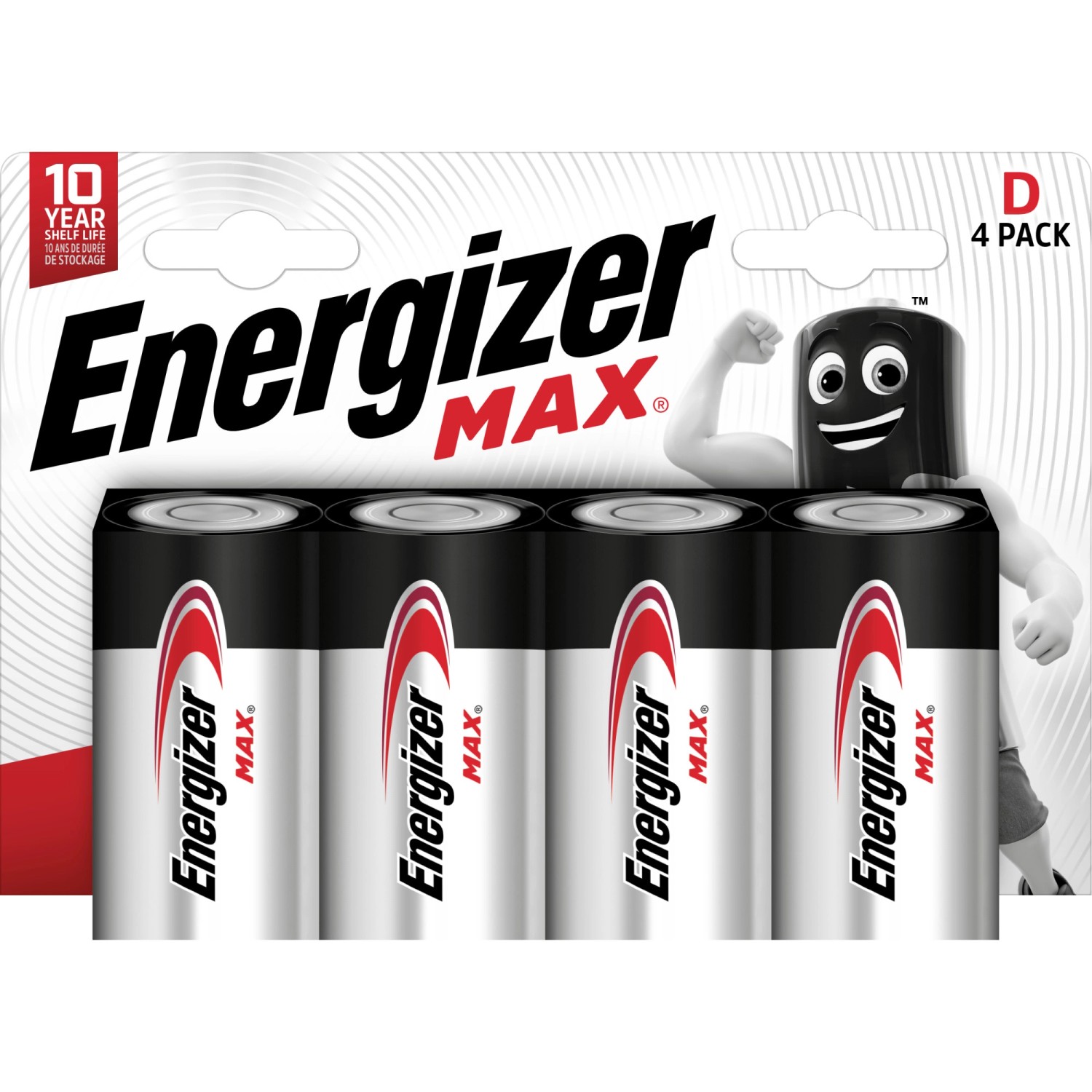 Energizer Alkaline Batterie Max D Mono 4 Stück