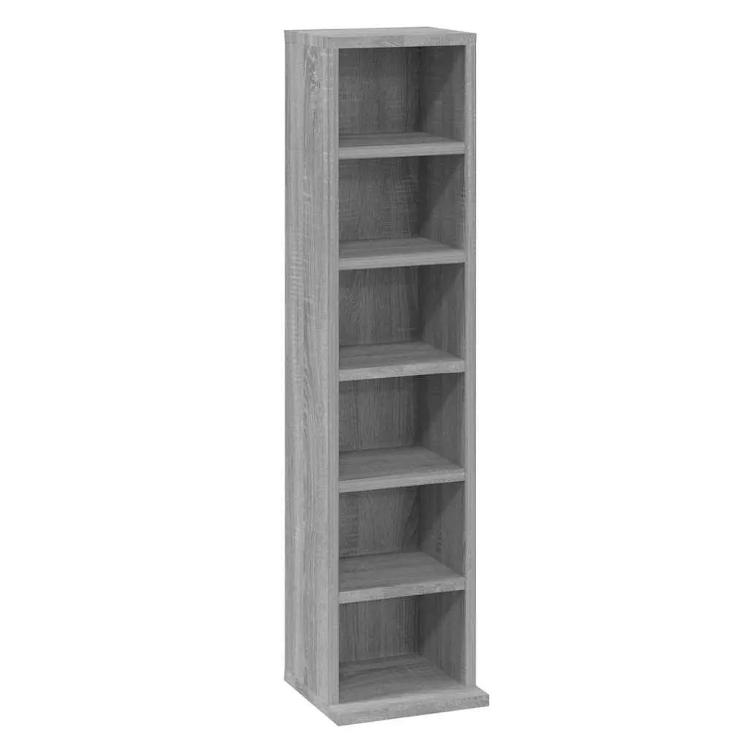vidaXL CD-Regal Grau Sonoma 21x20x88 cm Holzwerkstoff 815073