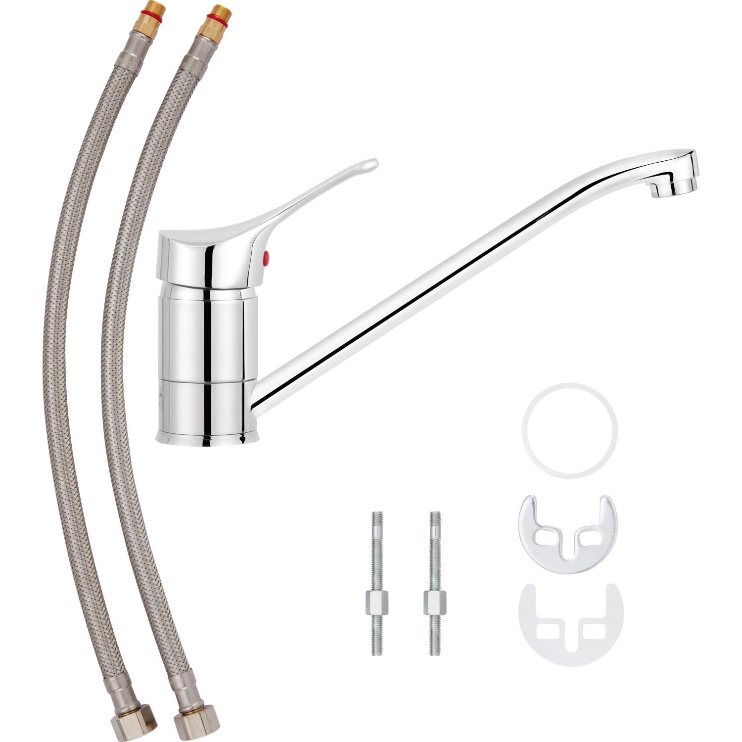 baliv Küchenarmatur KI-5170 Chrom, Einhebelmischer mit Zubehör.