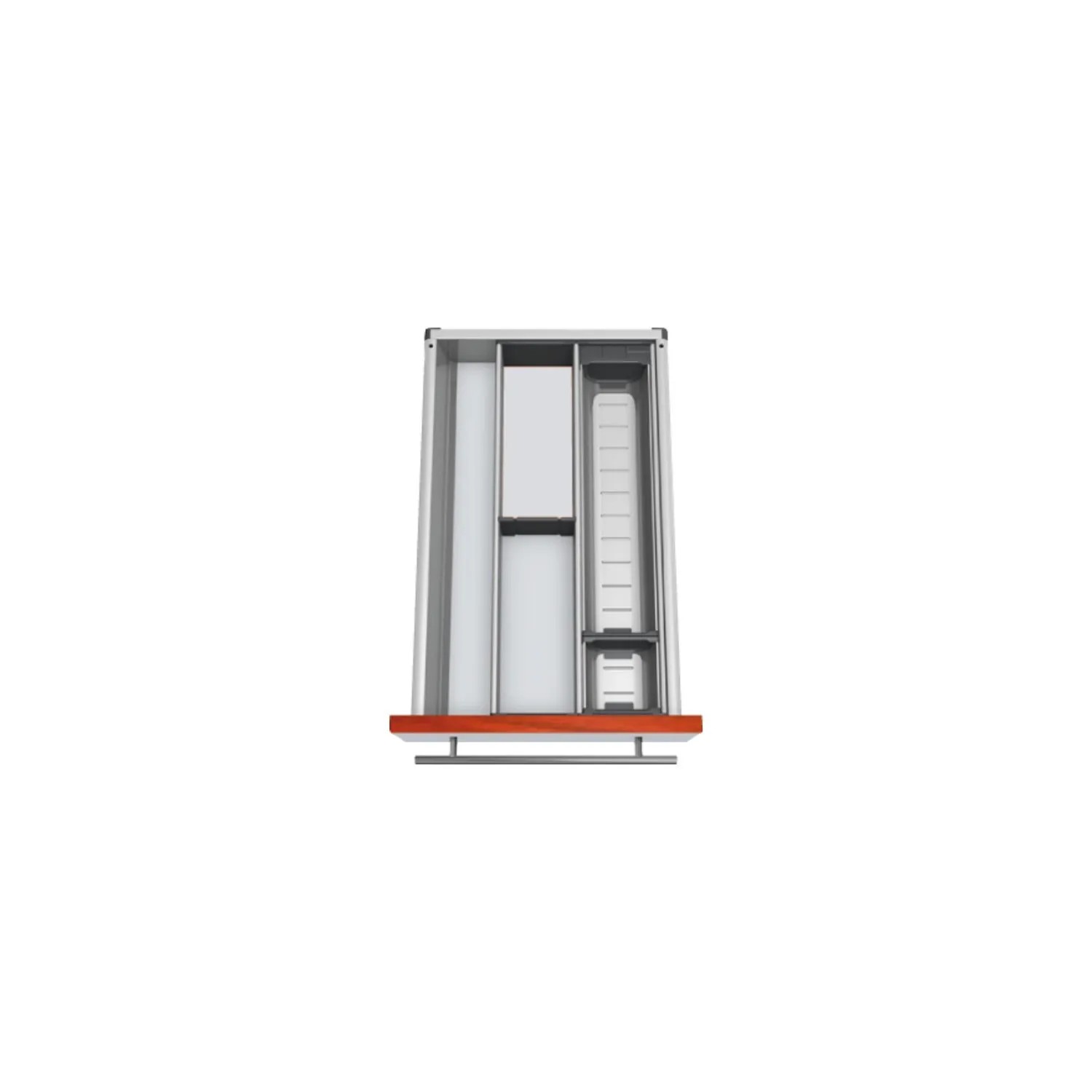 Blum Besteckeinsatz Orga-Line Facheinteilungs-Set Korpusbreite 350-449 mm Nennlänge 550 mm Grau