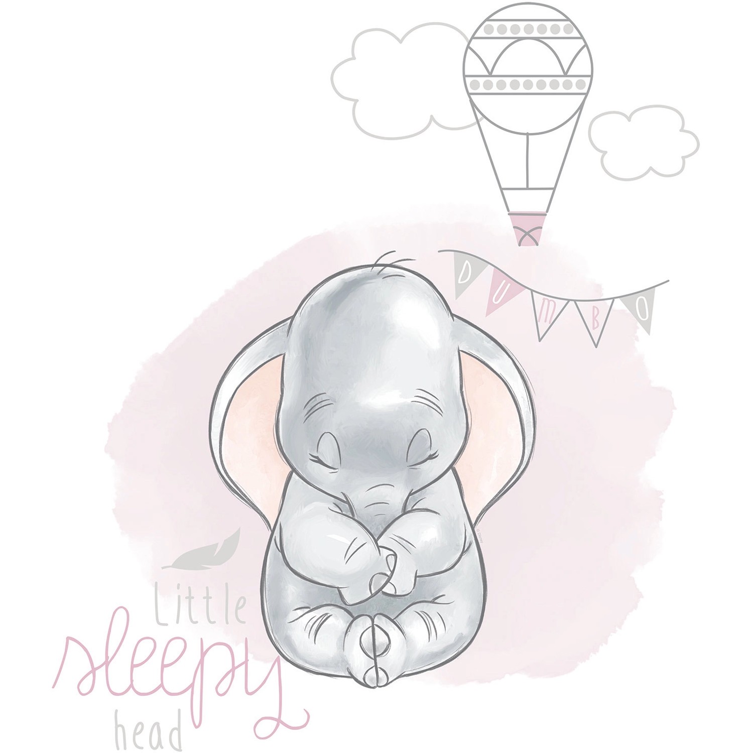 Komar Wandbild Dumbo Sleepy 50 x 70 cm