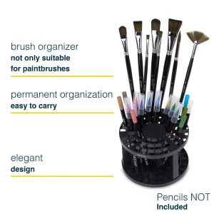 Artina Elba Set: Pinselhalter und Pinselwäscher mit Pinseln und Malspachtel in Tasche.