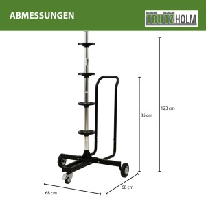 TRUTZHOLM Felgenbaum fahrbar mit Schutzhülle, Felgenständer für Pkw Reifen, Autozubehör.