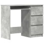 vidaXL Schreibtisch Betongrau 90x45x76 cm Holzwerkstoff 801377