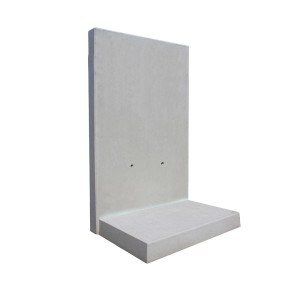 Diephaus L-Stein bewehrt, grau, 205x100x115x8 cm, für Einfassungen und Mauersysteme.