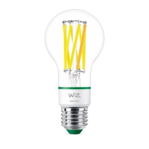 WiZ LED-Lampe E27 in Glühlampenform, 4,3W, 903lm, Weiß. Smarte Beleuchtung für Ihr Zuhause.