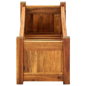 vidaXL Hochbeet aus Akazienholz, 76x27,6x25 cm, ideal für Garten, Balkon und Terrasse.