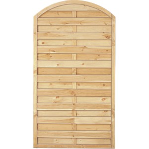 T&J Sichtschutzzaun Maxi-Bogen, grün, 100x180/160cm, aus kesseldruckimprägniertem Holz.