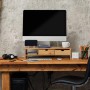 Relaxdays Monitorständer Bambus mit Handyhalter 2 Schubladen 13 cm x 54 cm x 23 cm_2