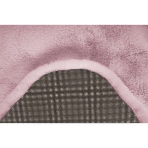 Detailansicht: Lila MeGusta Shaggy Teppich (60x90 cm) mit rutschfester Rückseite.