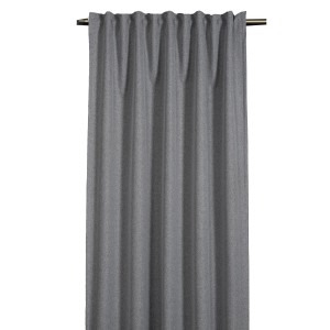 Silbergrauer Sehlbach Fertigschal Blackout Elegance, 140x245 cm, verdunkelnd und wärmeisolierend.