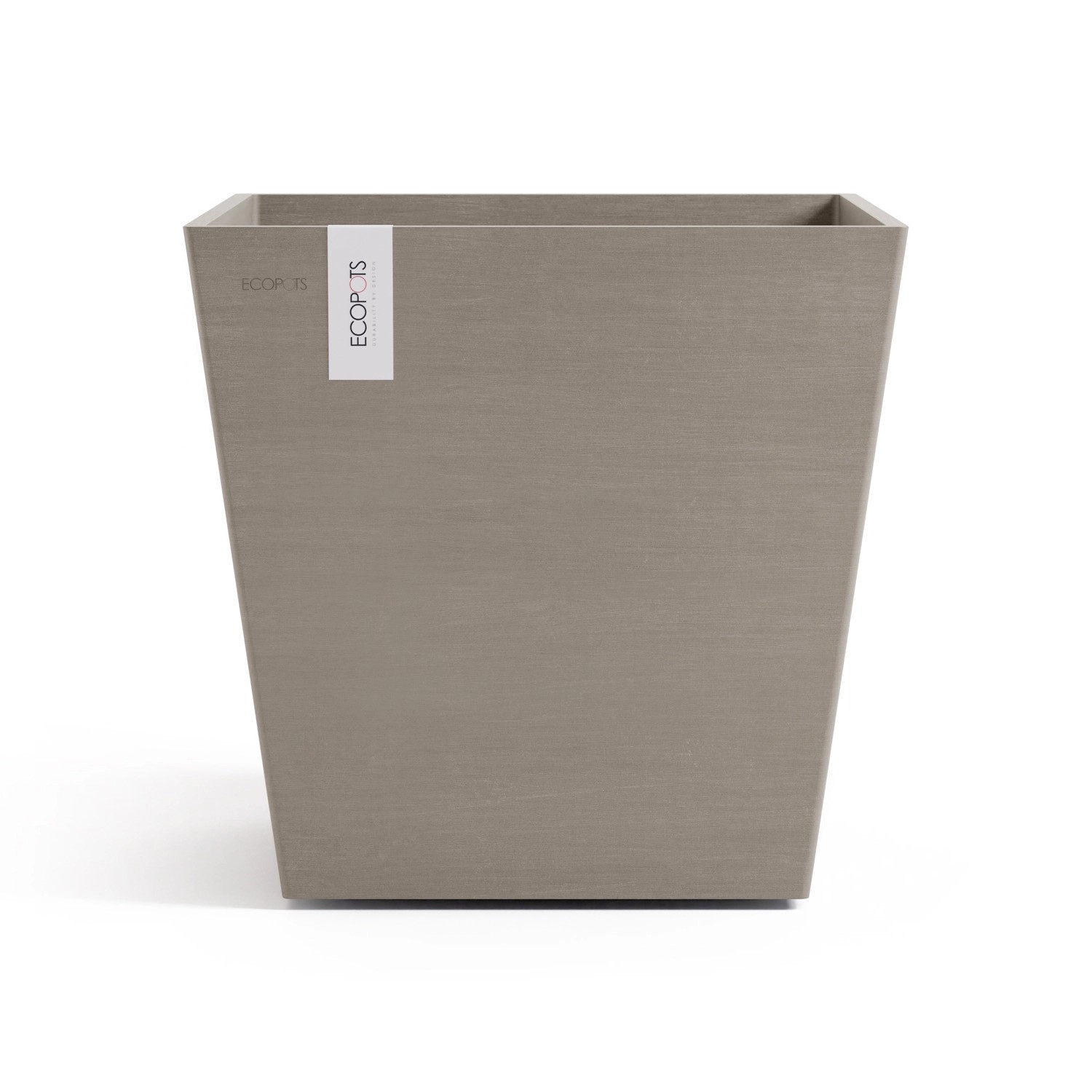 Ecopots Pflanztopf Rotterdam Braungrau 45,4 cm x 44 cm