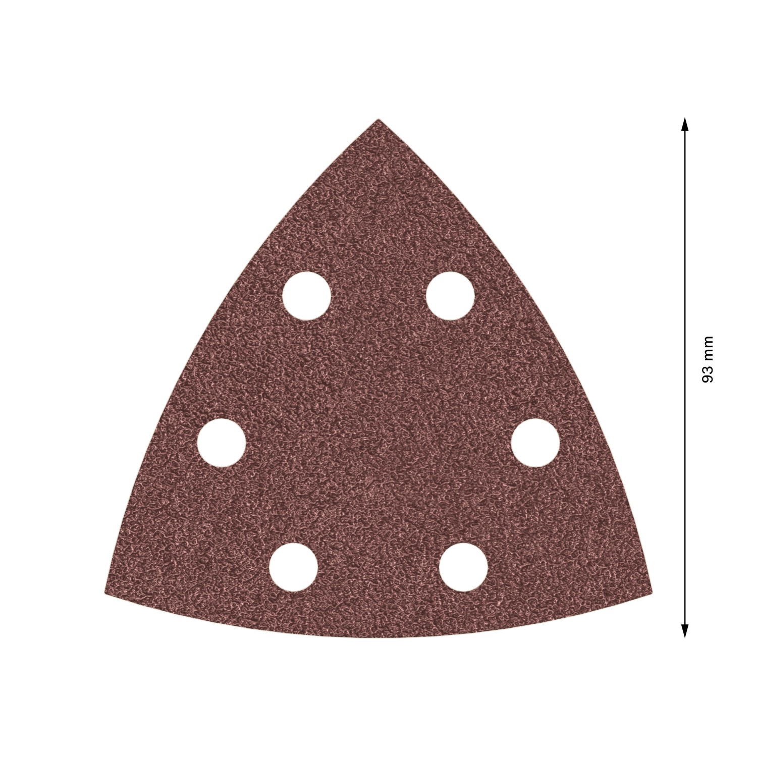 Bosch Delta-Schleifblatt F460, Körnung 40, 5er-Pack für Holz und Farbe.