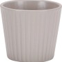 Scheurich Übertopf Expressive 937, Ø 9 cm, in schlichtem Grau mit gerippter Oberfläche.