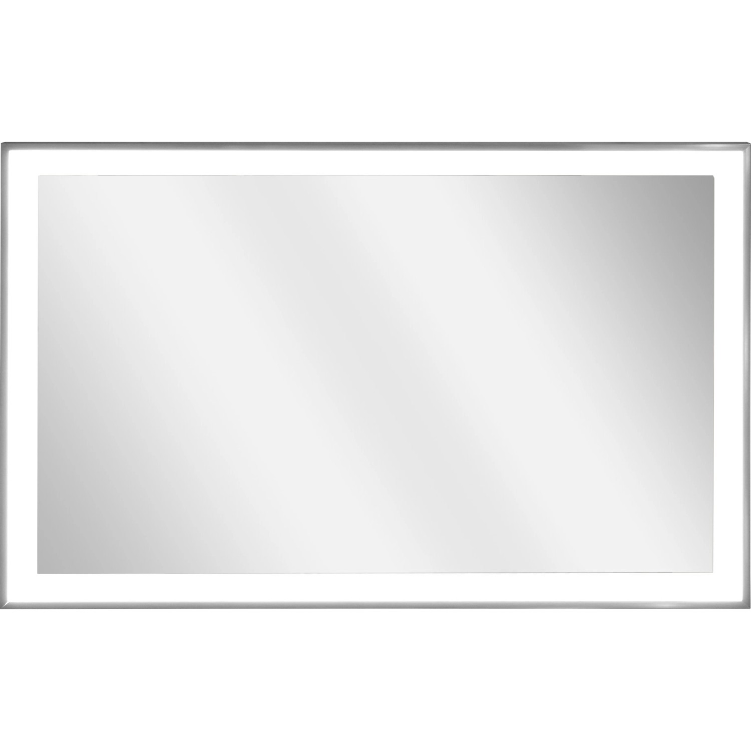 Vasner Spiegel-Infrarotheizung Zipris S LED 400 W mit Licht und Titan-Rahmen
