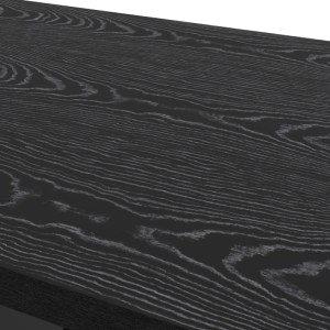 Bessagi Home Esstisch Loca Schwarz MDF ca. 140x80x76 cm