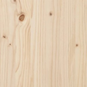 Detailaufnahme von unbehandeltem Kiefernholz für ein vidaXL Massivholzbett.