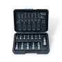 13-tlg. CCLIFE Torx Bit Steckschlüsselsatz T8H-T60H aus S2-Stahl in schwarzem Koffer für Drehmomentschlüssel.