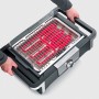 Severin Tischgrill PG 8114 SENOA DigitalBOOST mit roter Heizspirale und Tragegriffen.