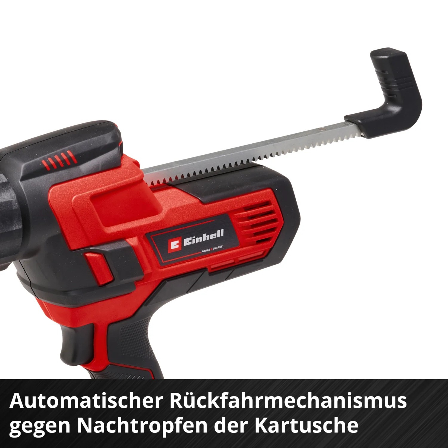 Einhell Akku-Kartuschenpistole TE-SG 18/10 Li Solo, rot/schwarz. Akkugerät für Kartuschen.