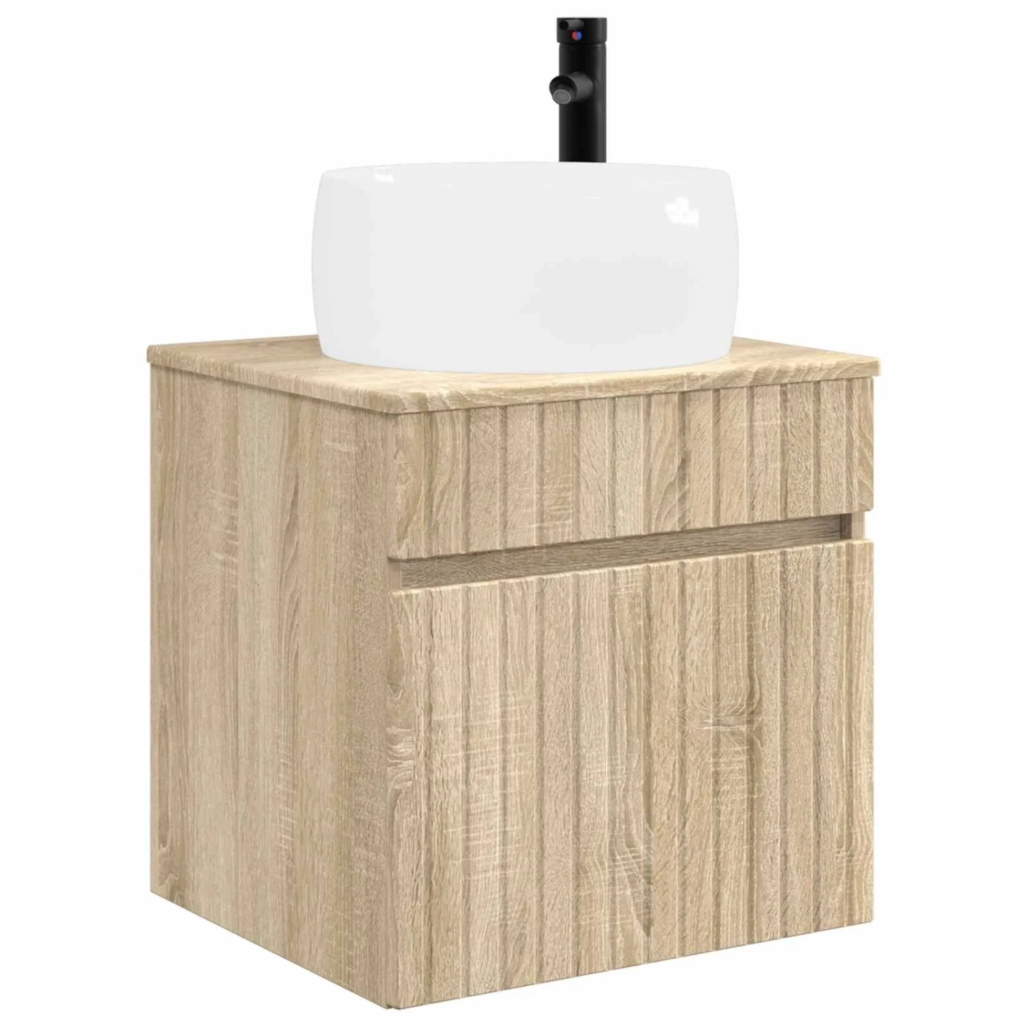 vidaXL Wandmontierte Waschbecken-Vanität Sonoma-Eiche 890614
