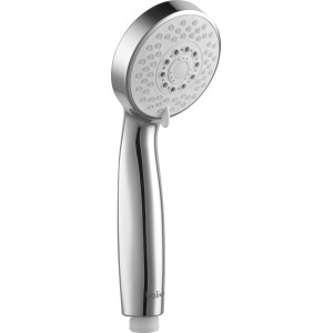 baliv Handbrause HBR-80.140, verchromt/weiß, mit 3 Strahlarten und Antikalk-Noppen.