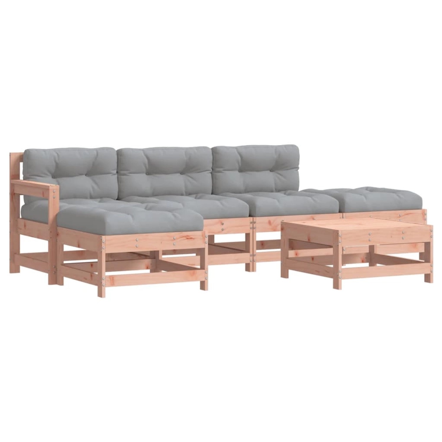 vidaXL 6-Tlg Garten-Lounge-Set mit Kissen Massivholz Douglasie 3185911 günstig online kaufen