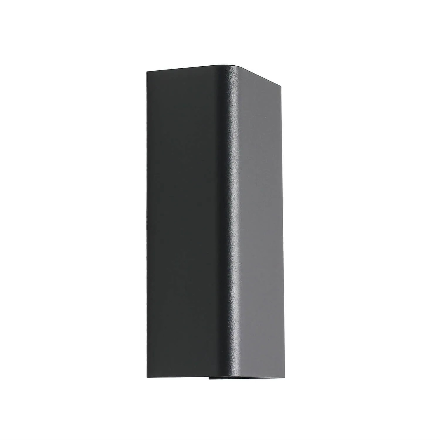 Moderne, graphitfarbene EASYLIGHT Wandlampe, 2-flammig, aus Metall, 23 cm hoch.