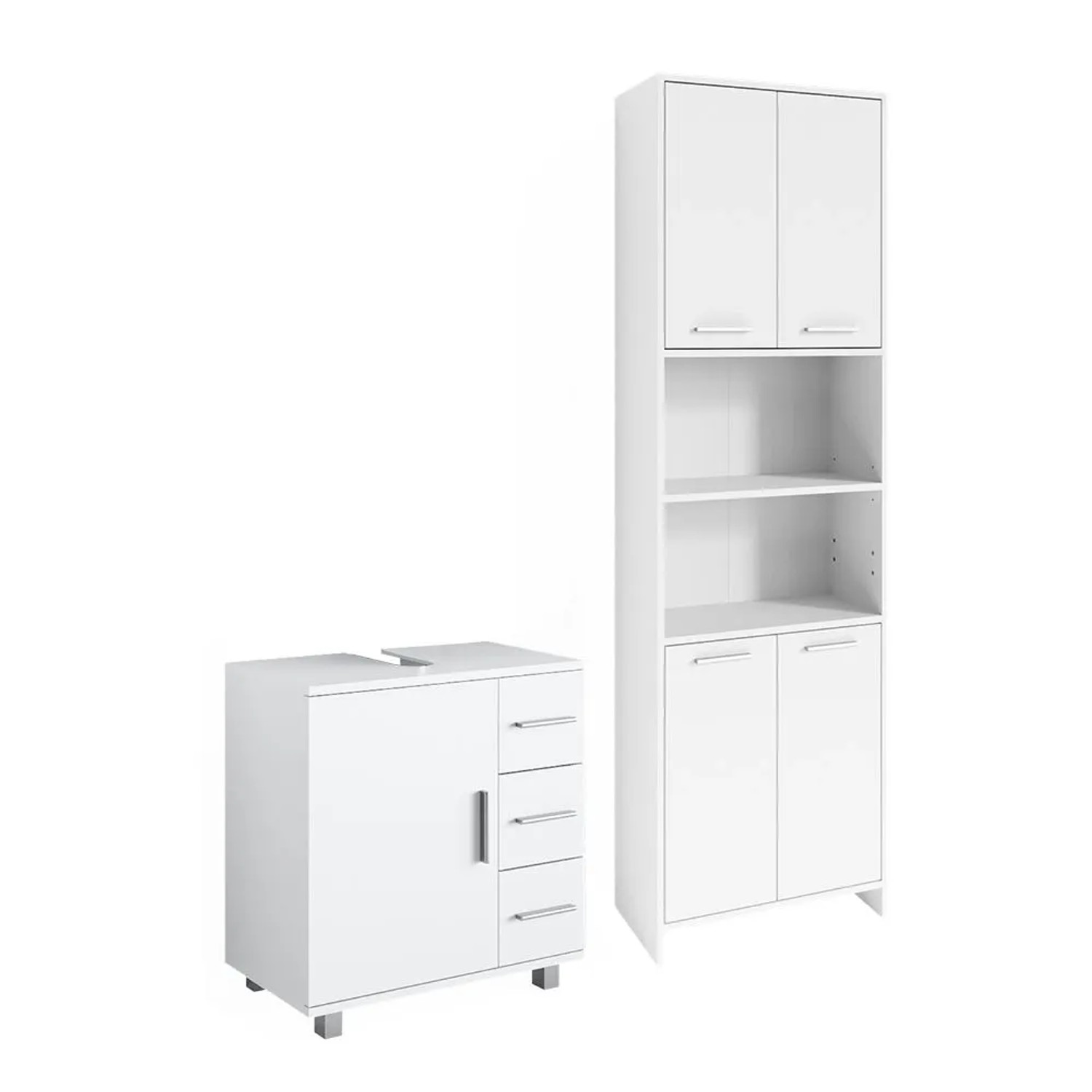 Vicco Badmöbel-Set Maris Weiß 60 x 61 2-teilig