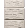 4rain Zisterne Slim Stone Decor in Sandbeige, 330 l Regentonne mit Steinoptik und Auslaufhahn.